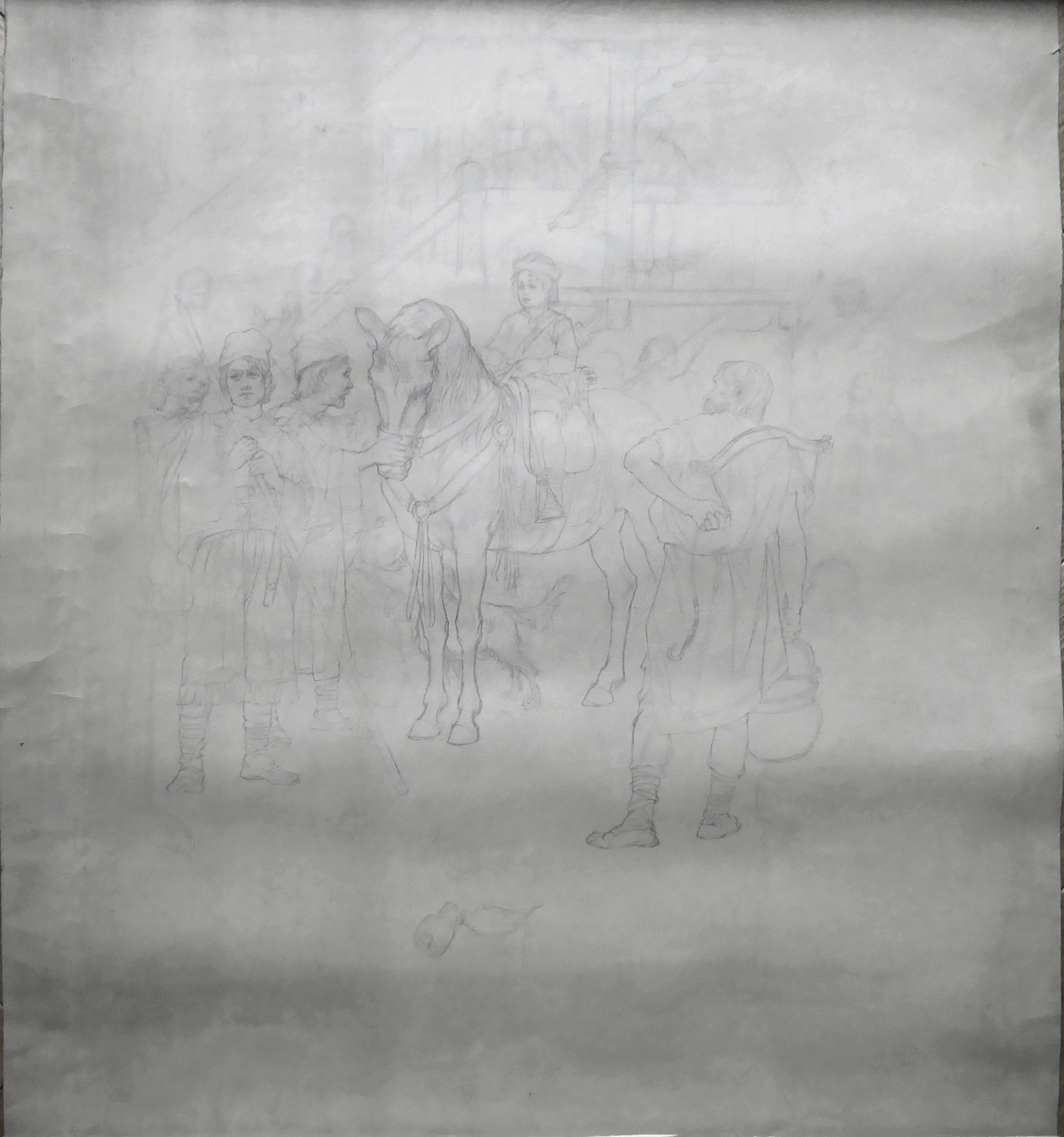 Urban František – Svatý Václav na koni jako dítě