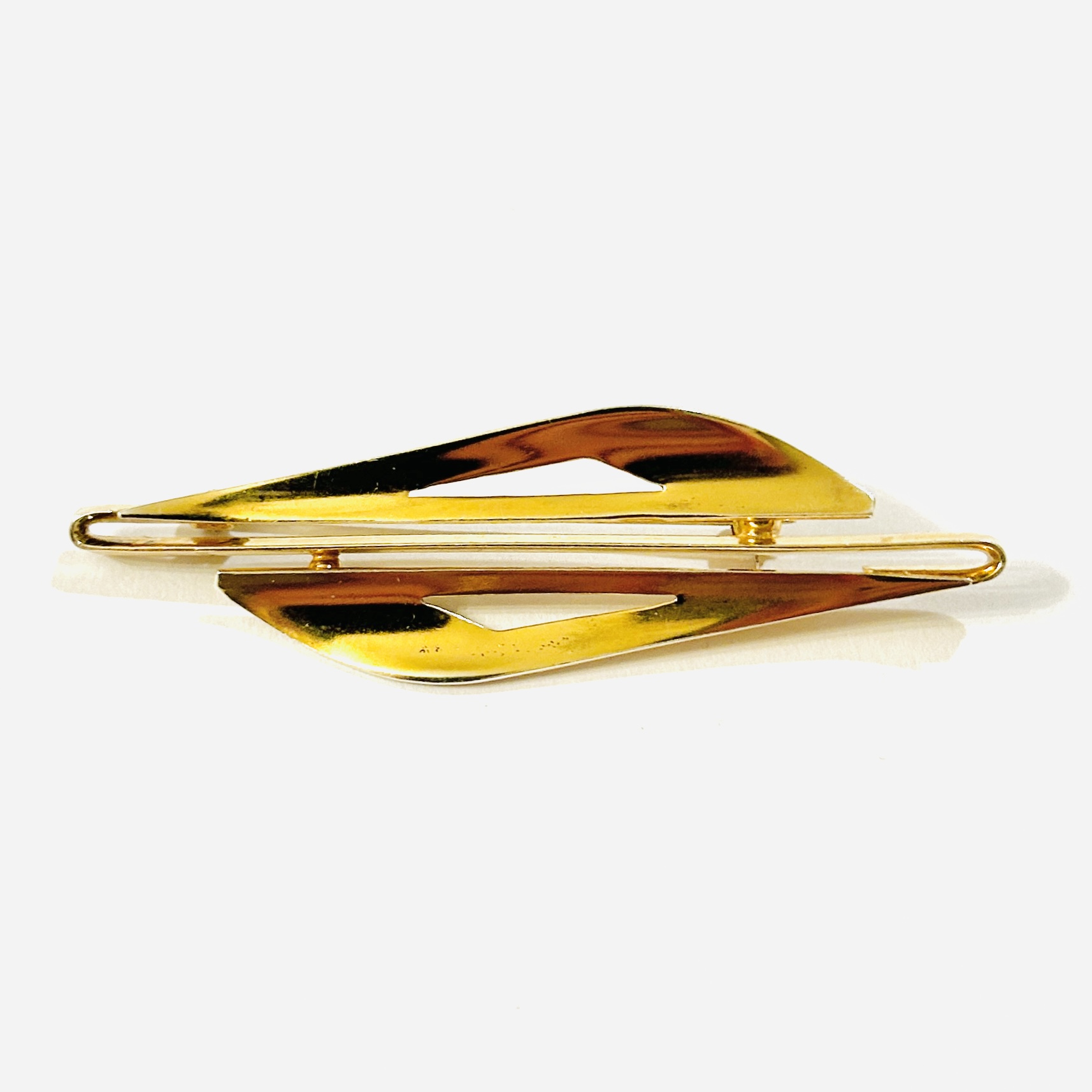 Stříbrná zlacená brož v bruselském stylu – Jablonecká bižuterie