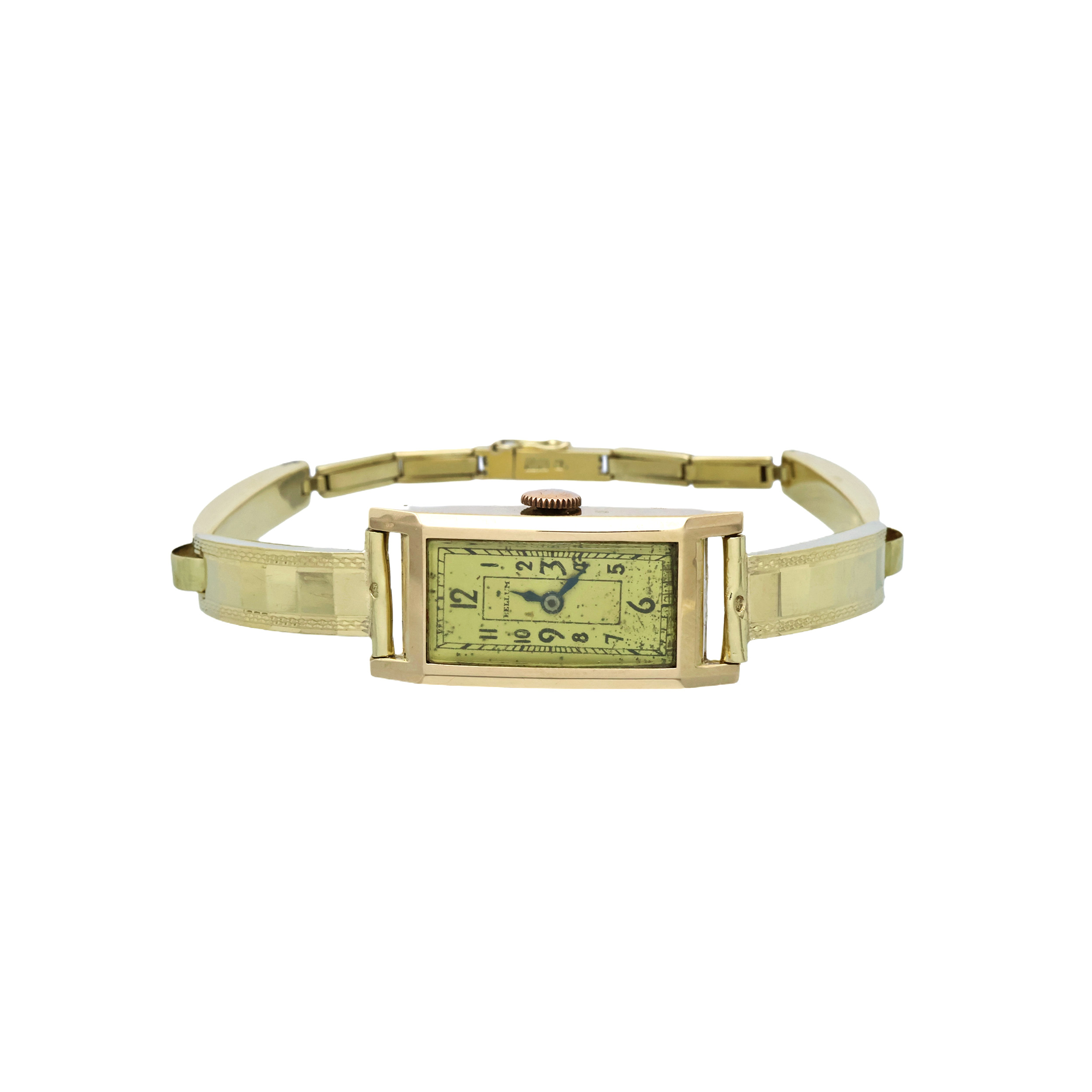 Art deco zlaté mechanické hodinky