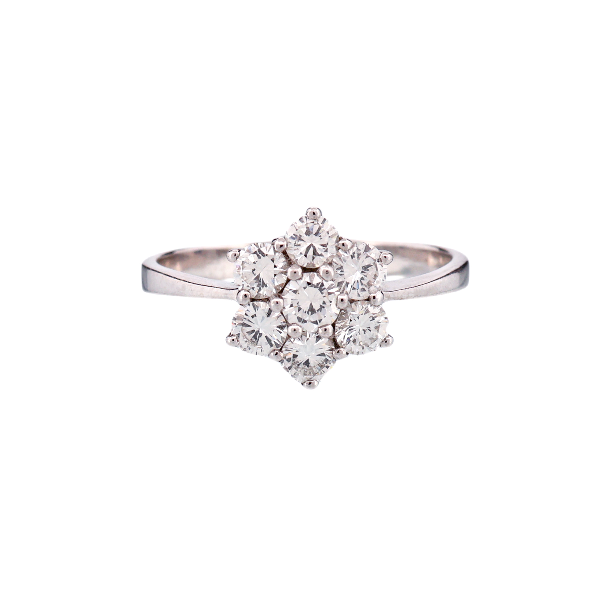 Zlatý prsten s přírodními brilianty 1,08 ct (F-G-H/VS) + CERTIFIKÁT