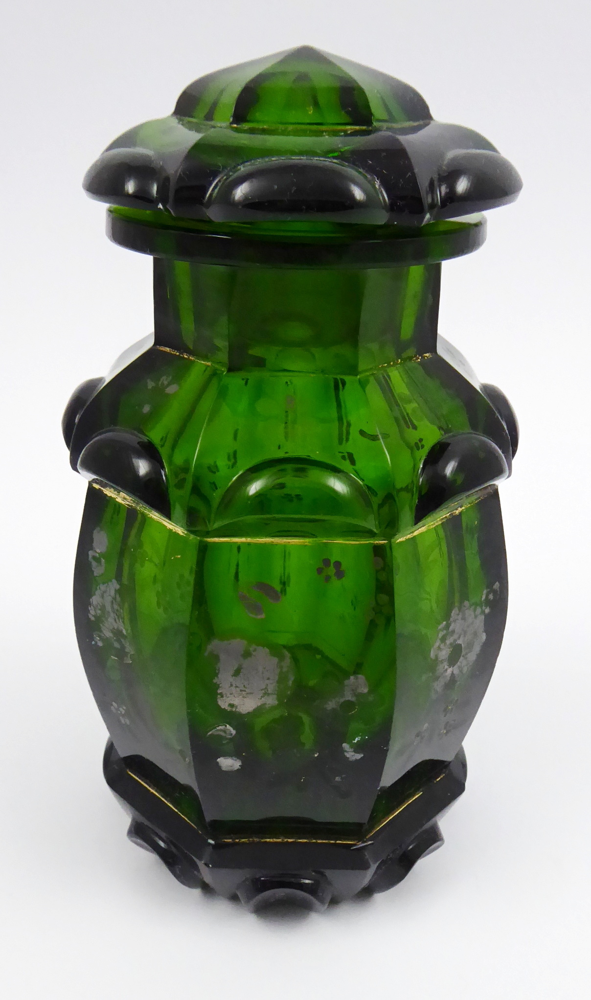 Flakon s malbou stříbrem – biedermeier