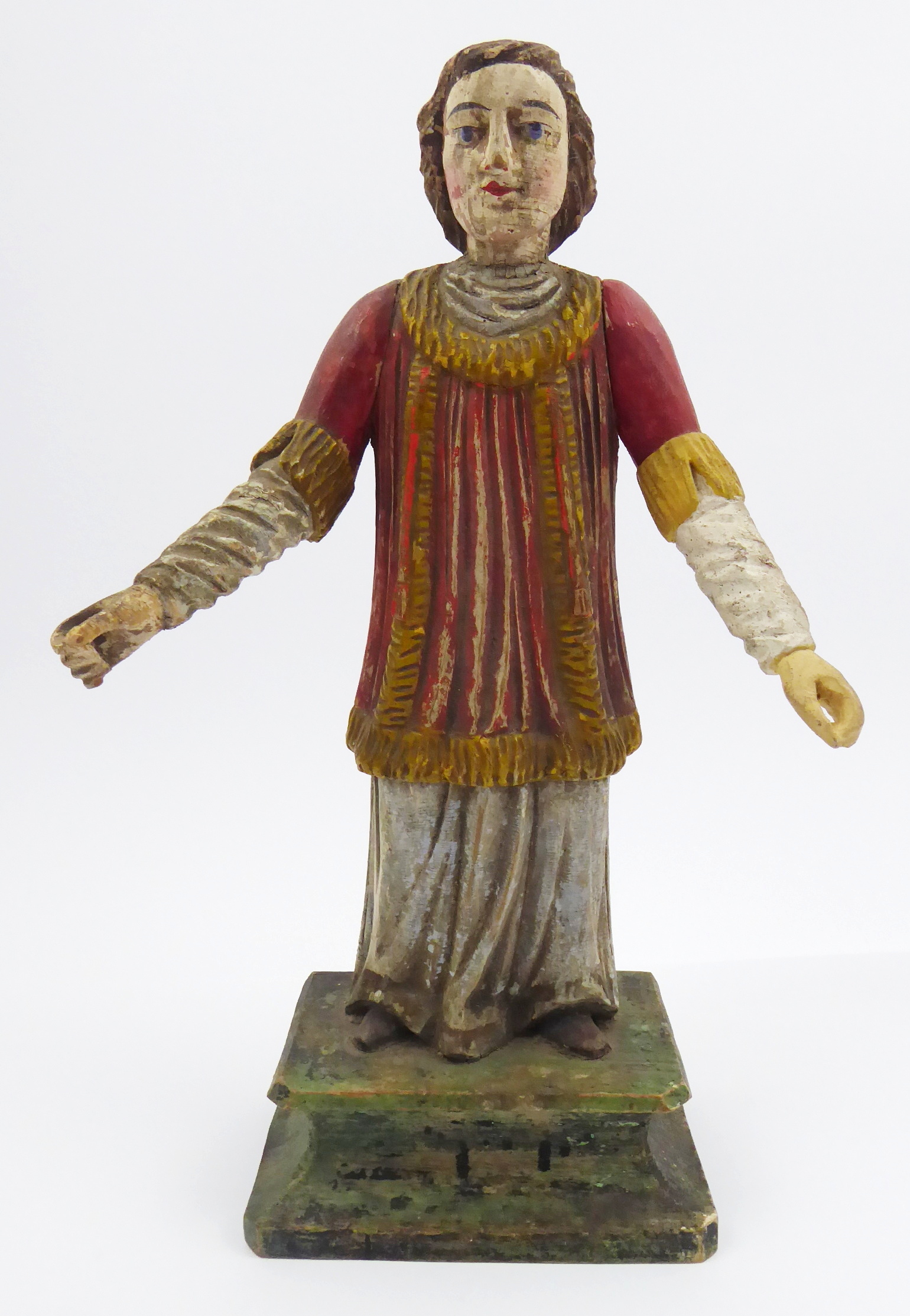 Sv. Vavřinec nebo sv. Štěpán – dřevořezba