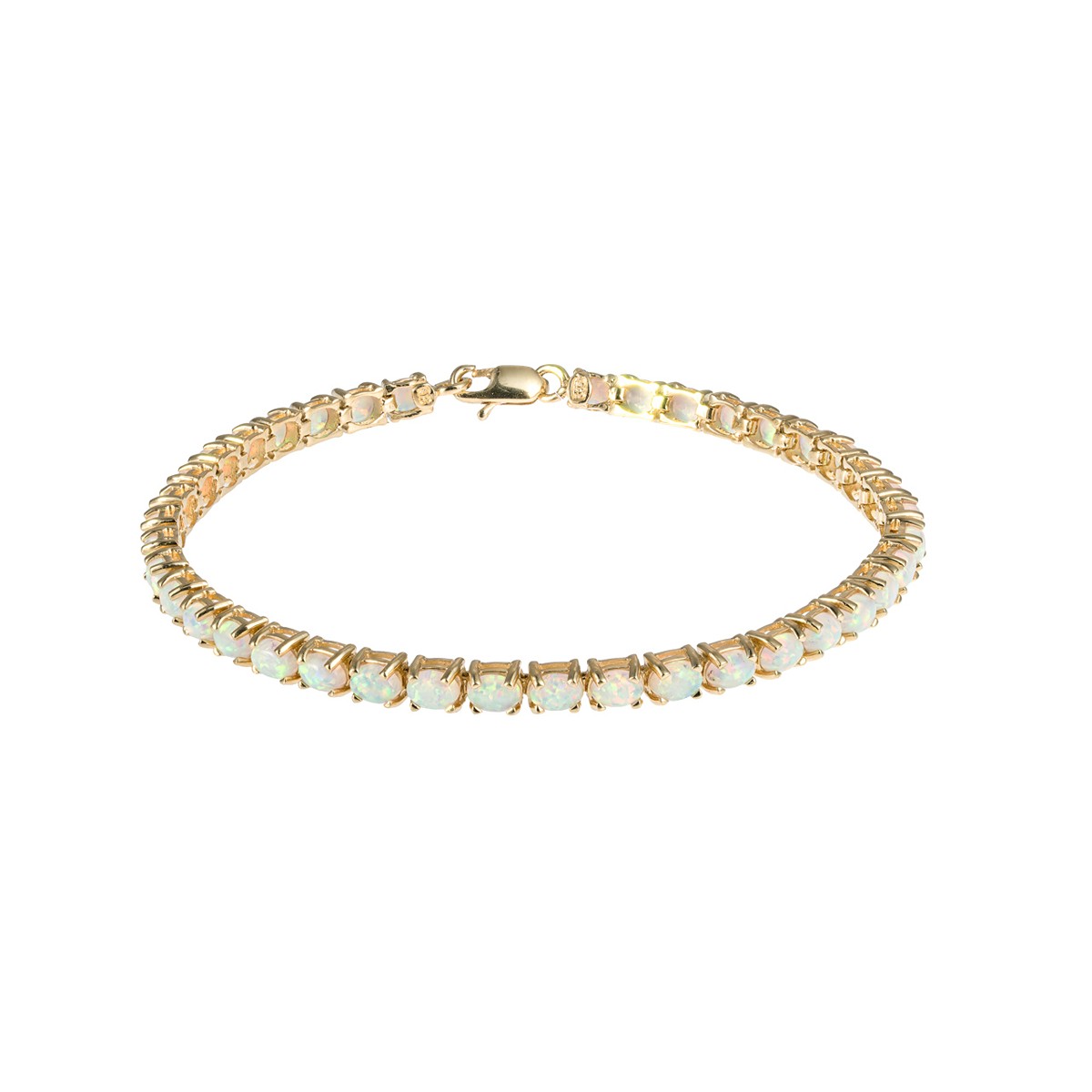 Opálový náramek ze žlutého zlata 3,9 ct