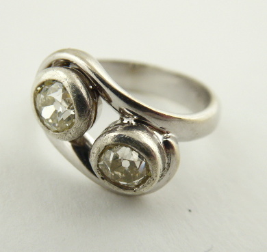 Prsten z bílého zlata s přírodními diamanty – 1,00 ct