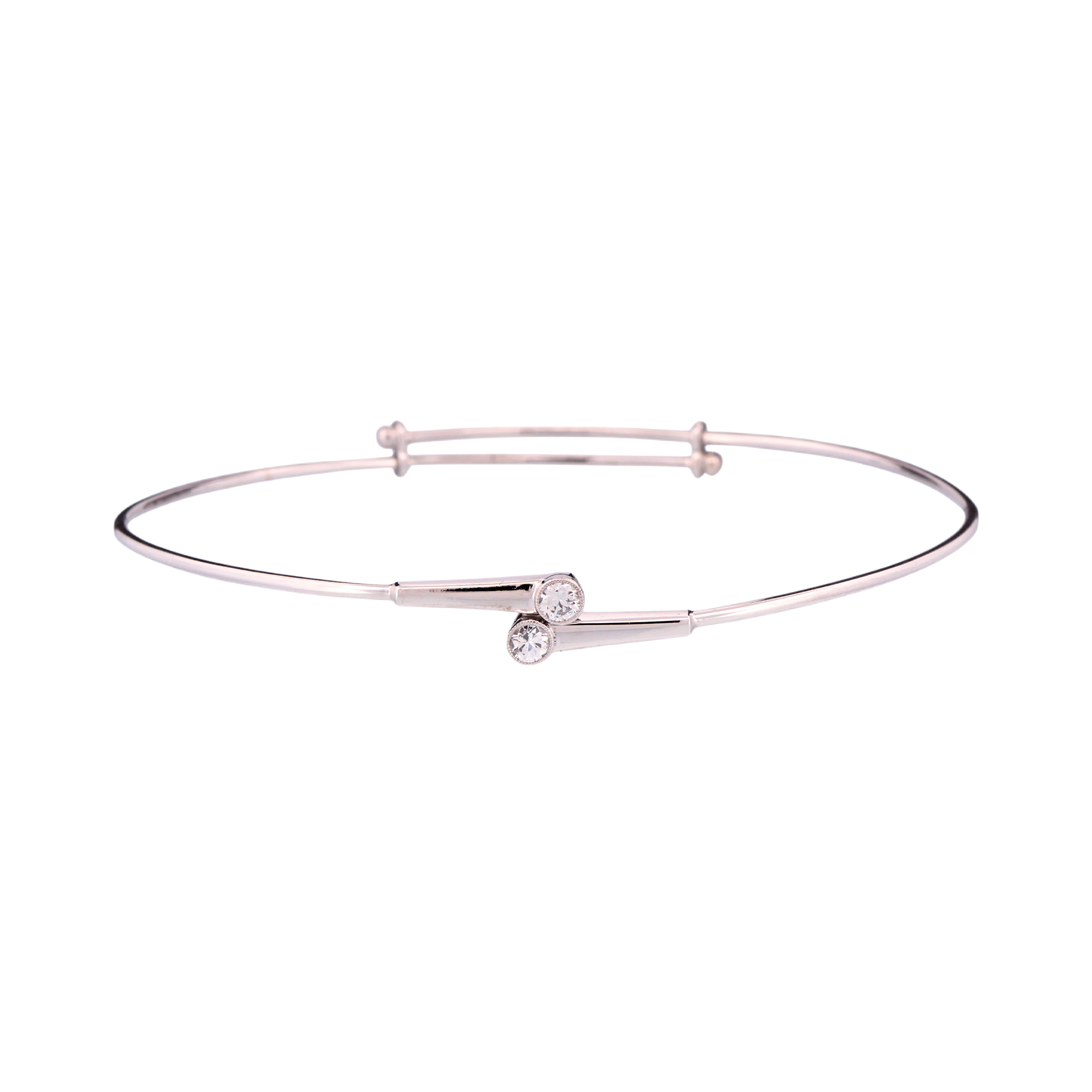 Zlatý náramek s přírodními diamanty