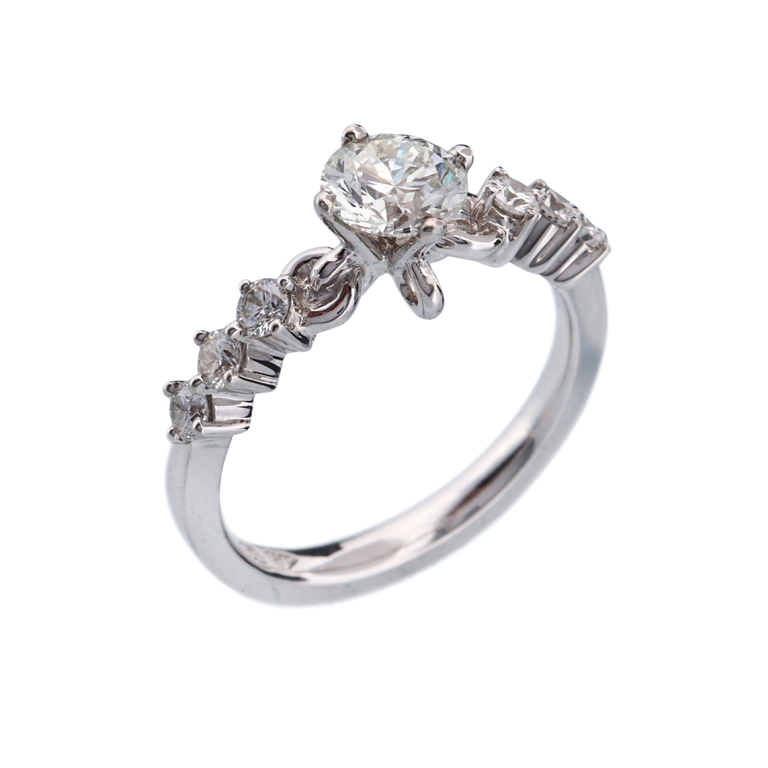 Zlatý prsten s přírodními diamanty 1,11 ct + certifikát pravosti
