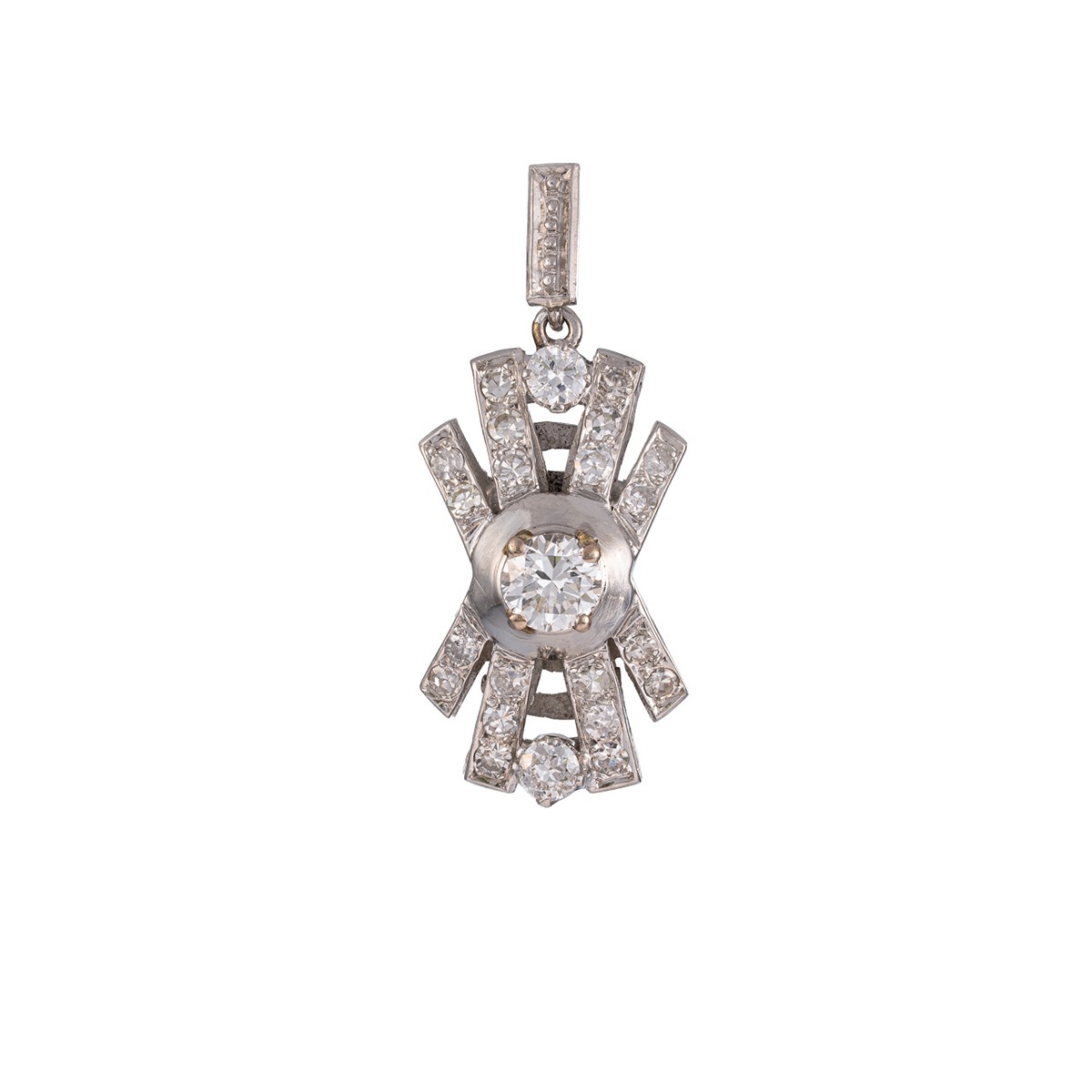 Zlatý přívěsek s diamanty 0,94 ct (výjimečně bílý)