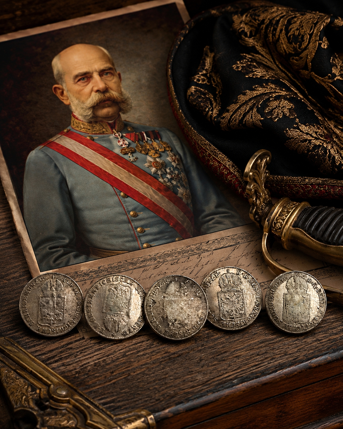 Historické oděvní knoflíky 6 krejcar