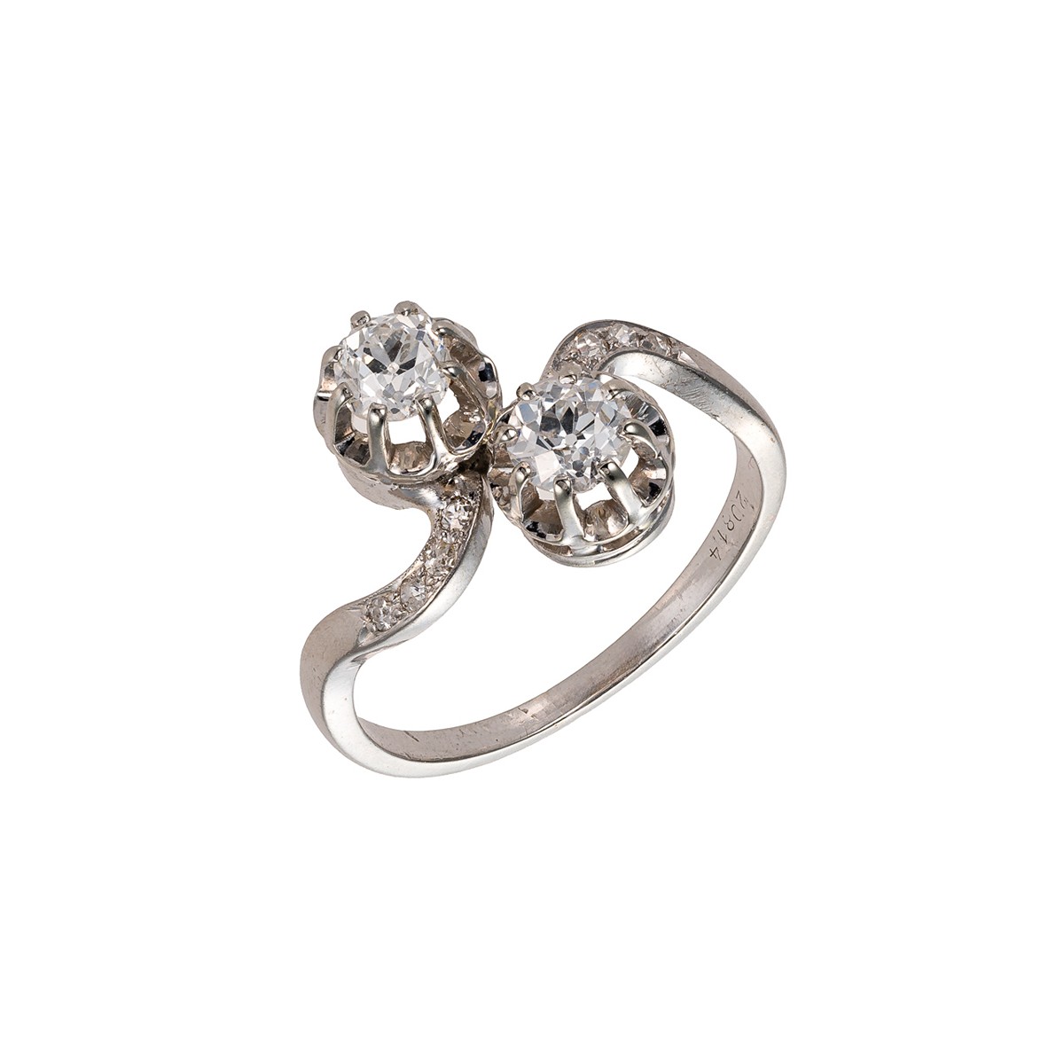 Platinový prsten s diamanty 0,98 ct – certifikováno