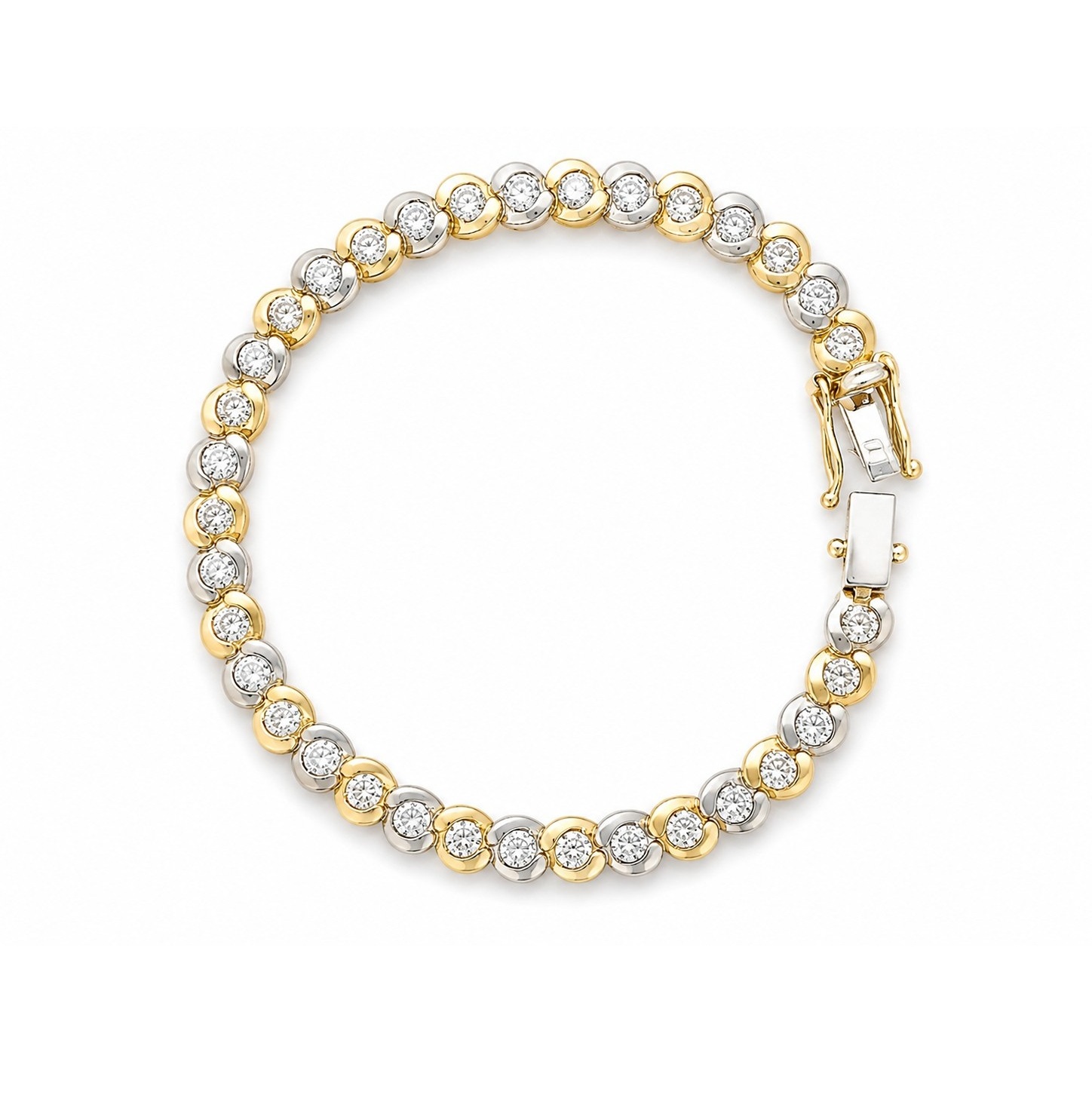 Zlatý náramek s přírodními diamanty 3,60 ct – certifikováno, odhadní cena 180.000 Kč