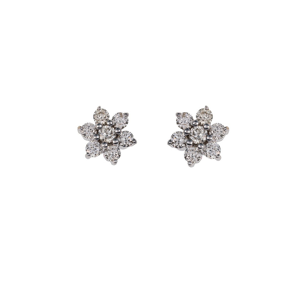 Diamantové náušnice z bílého zlata 0,40 ct